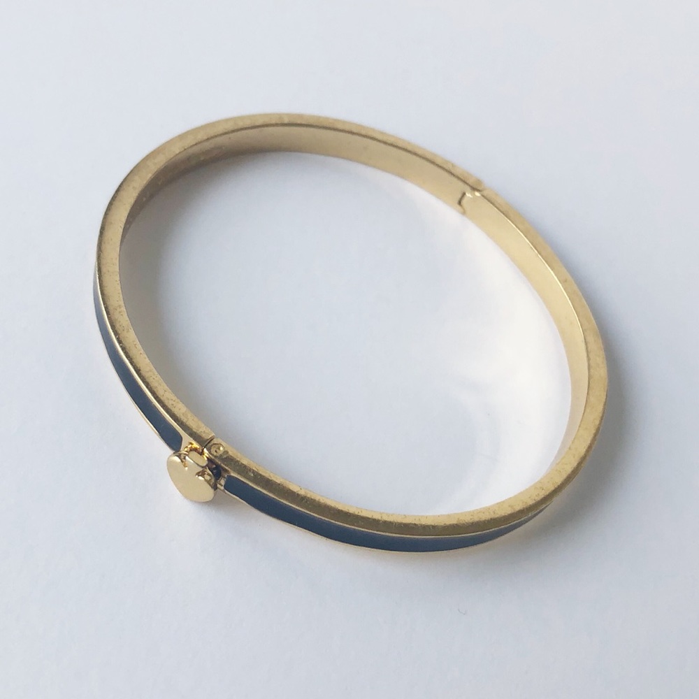 Kate Spade Black Spade Hinge Bangle